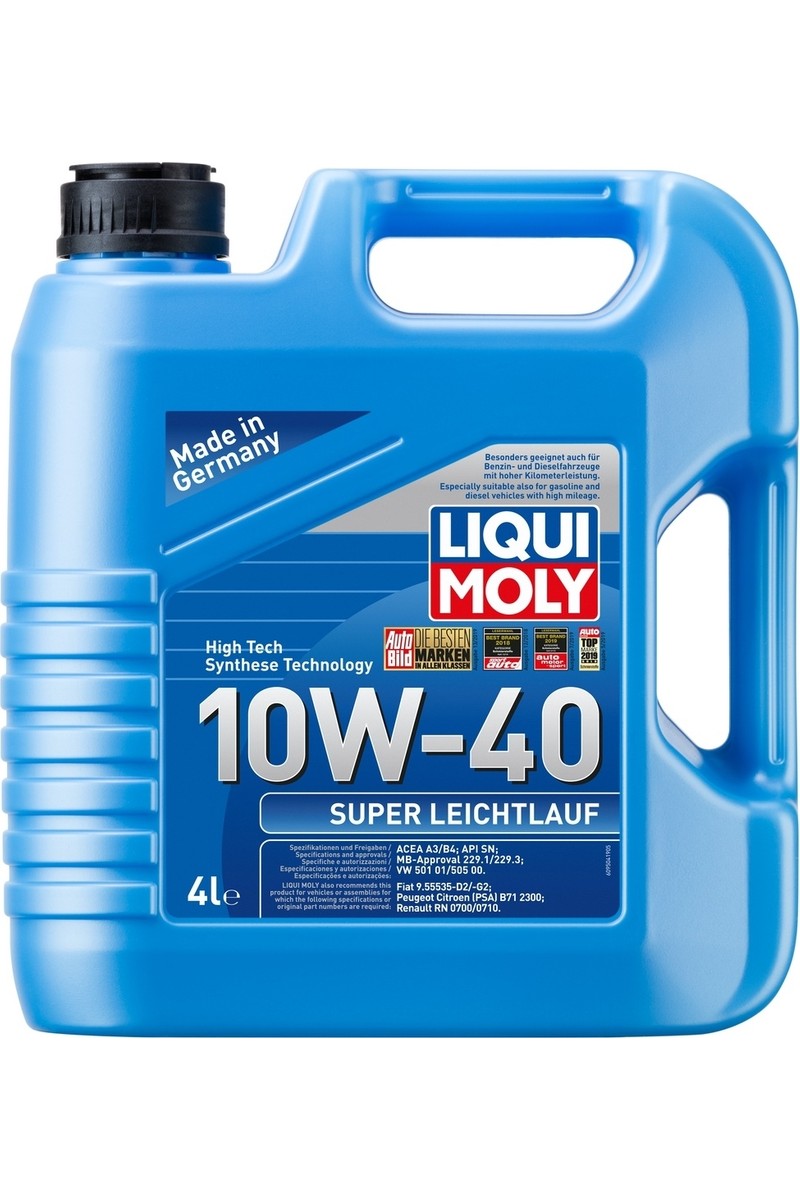 Liqui Liqui Moly Super Leichtlauf Motor Yağı 10W-40 4 Litre ACEA A3/B4 API SN/CF Yılı 2024 fiyatı ve görseli
