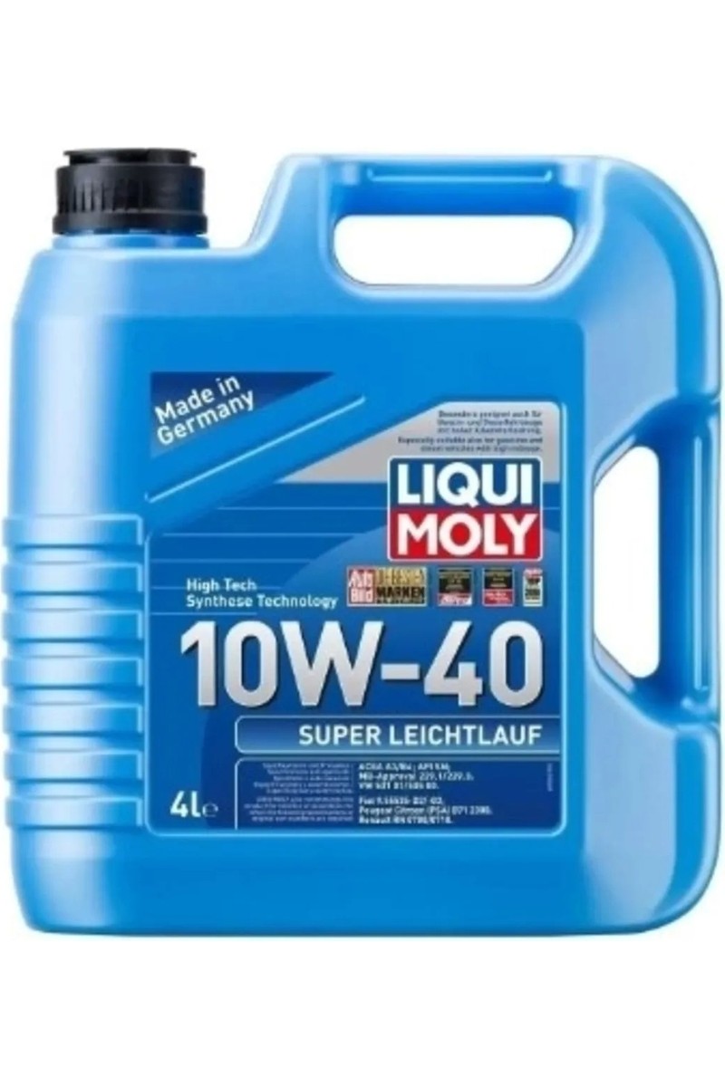 Liqui Liqui Moly Super Leichtlauf Motor Yağı 10W-40 4 Litre ACEA A3/B4 API SN/CF Yılı 2024 — 2. ürün görseli