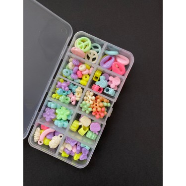 Livza Bijuteri Livza Bijuteri Çift Şeker 4 Kutu Kendin Yap Hobi Takı Seti Kolye Bileklik Telefon Charmı Yapma — 4. ürün görseli