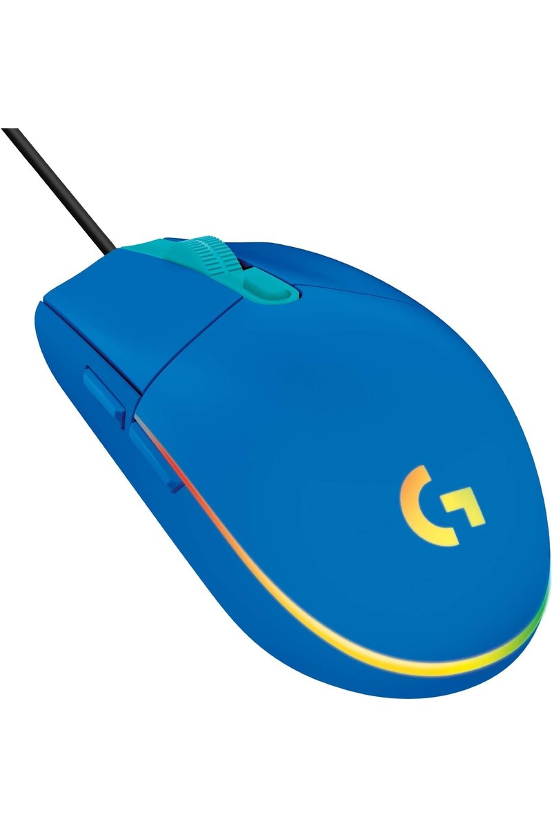 Logitech 910-005824 G102 LightSync Mavi 8000DPI 6 Tuş Optik RGB Mavi Kablolu Gaming (Oyuncu) Mouse