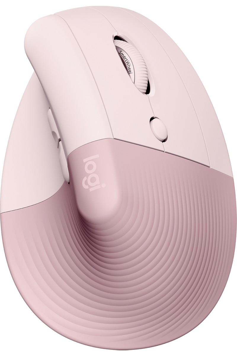 Logitech Lift Sessiz Kablosuz Ergonomik Dikey Mouse - Pembe