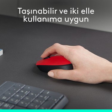 Logitech Logitech M171 USB Kırmızı Kablosuz — 3. ürün görseli