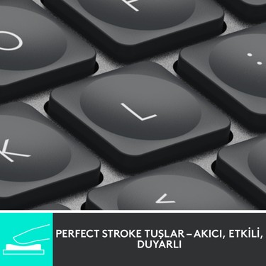 Logitech Logitech MX Keys Mini Minimalist Kablosuz Bluetooth Aydınlatmalı Türkçe Q Klavye - — 2. ürün görseli