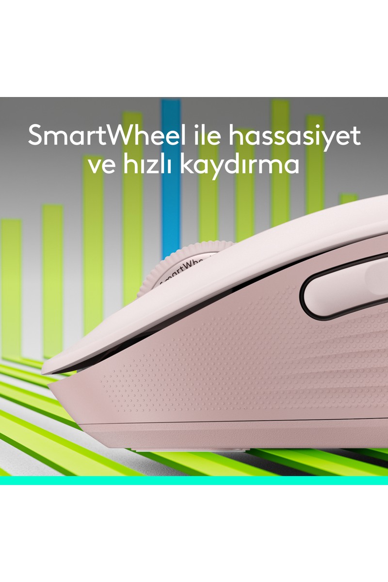 Logitech Logitech Signature M650 Küçük ve Orta Boy Sağ El Için Sessiz Kablosuz Mouse - Pembe — 2. ürün görseli