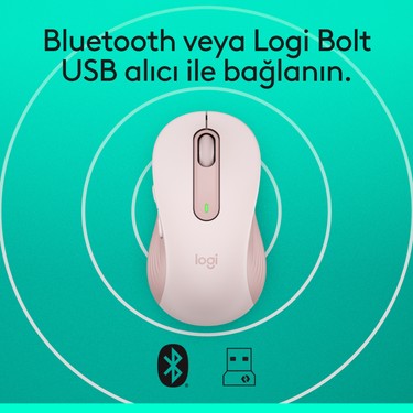 Logitech Logitech Signature M650 Küçük ve Orta Boy Sağ El Için Sessiz Kablosuz Mouse - — 6. ürün görseli