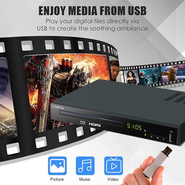 Lonpoo Lonpoo LP-100 Blu-Ray Oynatıcı "dvd Arşiviniz Bölge Kodlarına — 4. ürün görseli