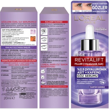 L'Oréal Paris L'Oréal Paris Revitalift Filler Göz Çevresi Göz Serumu — 2. ürün görseli