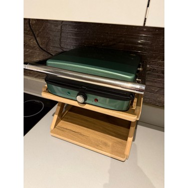 Akçe Home Lüks Ahşap Mutfak Tezgah Rafı 38X27X25, Estetik Raf, Çok Kullanışlı Raf, Baharatlık, — 3. ürün görseli