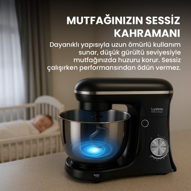 Lydsto Lydsto  Kitchen Helper PV-4700 1500W-5.2 Litre -10 Kademe Hız Ayarı Stand Mikser Hamur Yoğurma — 6. ürün görseli
