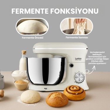 Lydsto Lydsto Kitchen Helper PV-4700 1500W-5.2 Litre -10 Kademe Hız Ayarı Stand Mikser Hamur Yoğurma — 5. ürün görseli