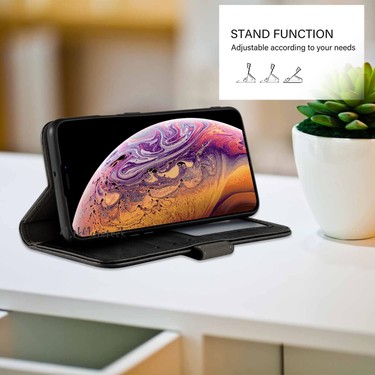 M.TK Moveteck M.TK Moveteck Samsung Galaxy A37 Uyumlu Kılıf 360 Cüzdanlı Tam Kaplar Deri Dokulu Kapaklı Kartvizit — 4. ürün görseli