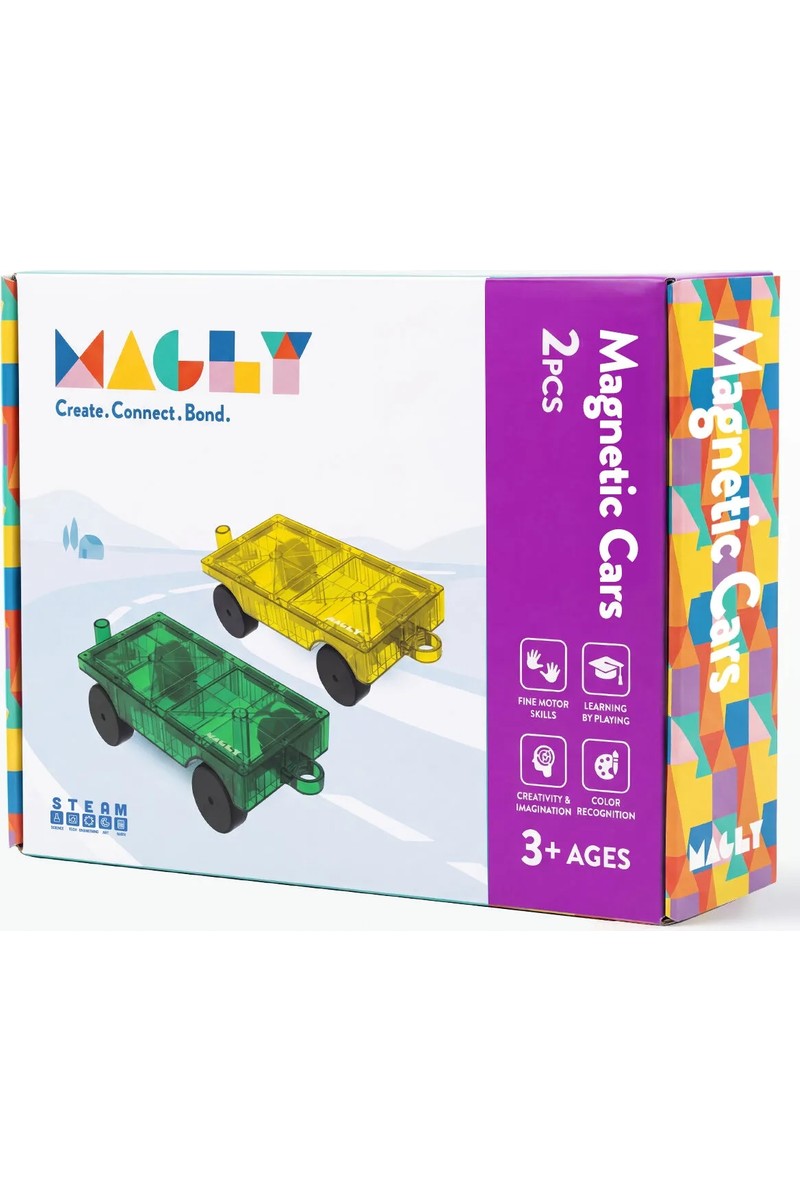 Magly Magly Magnetic Cars Manyetik Araç Oyun Seti - Manyetik Yapı Blokları Araba — 6. ürün görseli