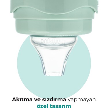 Mamajoo Mamajoo Antikolik Akıtmaz Alıştırma Bardağı 160 ml Powder Green, 6 — 5. ürün görseli