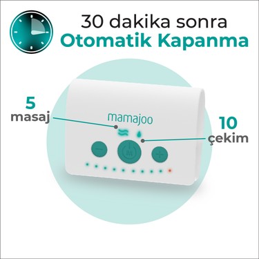 Mamajoo Mamajoo Elektrikli USB Tekli Göğüs Pompası 160 ml | 15 Kademe — 4. ürün görseli