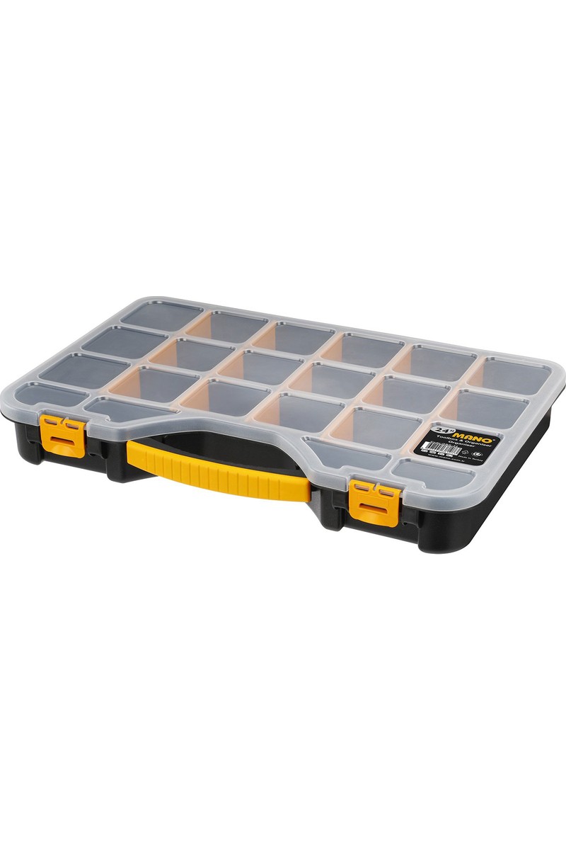 Mano Mano 24 Bölmeli Vida Organizer Takım Çantası Ergonomik Saplı 24 İnç Plastik Düzenleyici Kutu fiyatı ve görseli