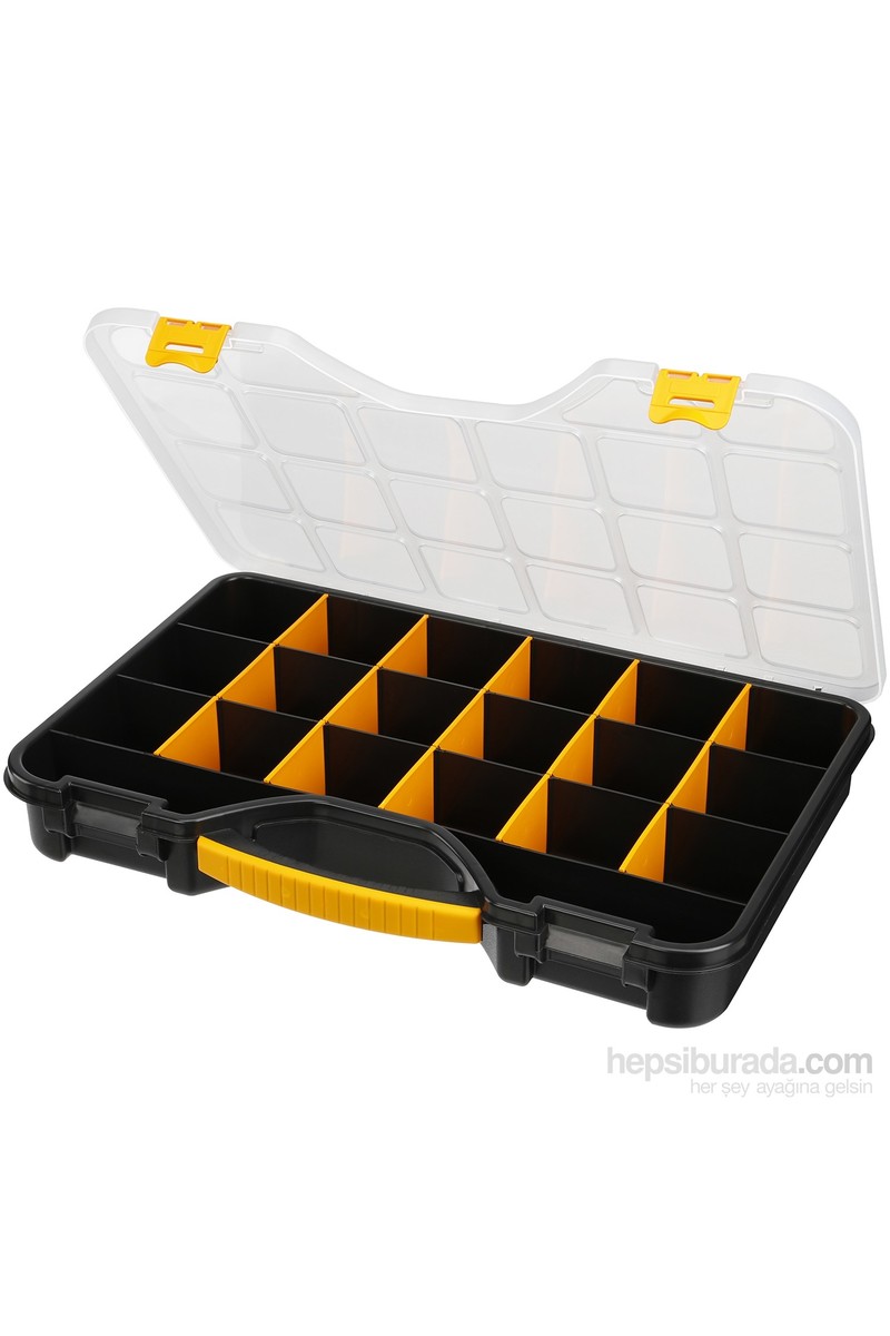 Mano Mano 24 Bölmeli Vida Organizer Takım Çantası Ergonomik Saplı 24 İnç Plastik Düzenleyici Kutu — 2. ürün görseli