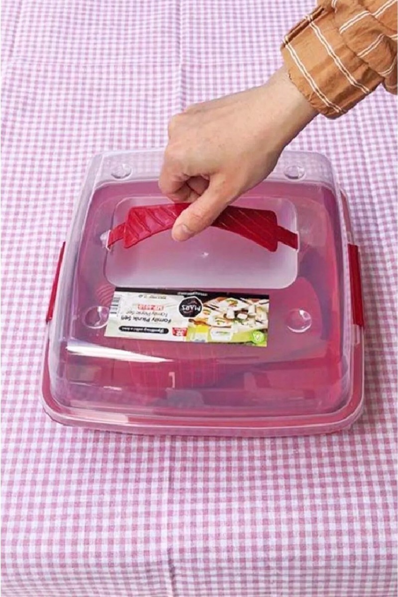 Mars Plastik Family Piknik Seti 32 Parça Kırmızı