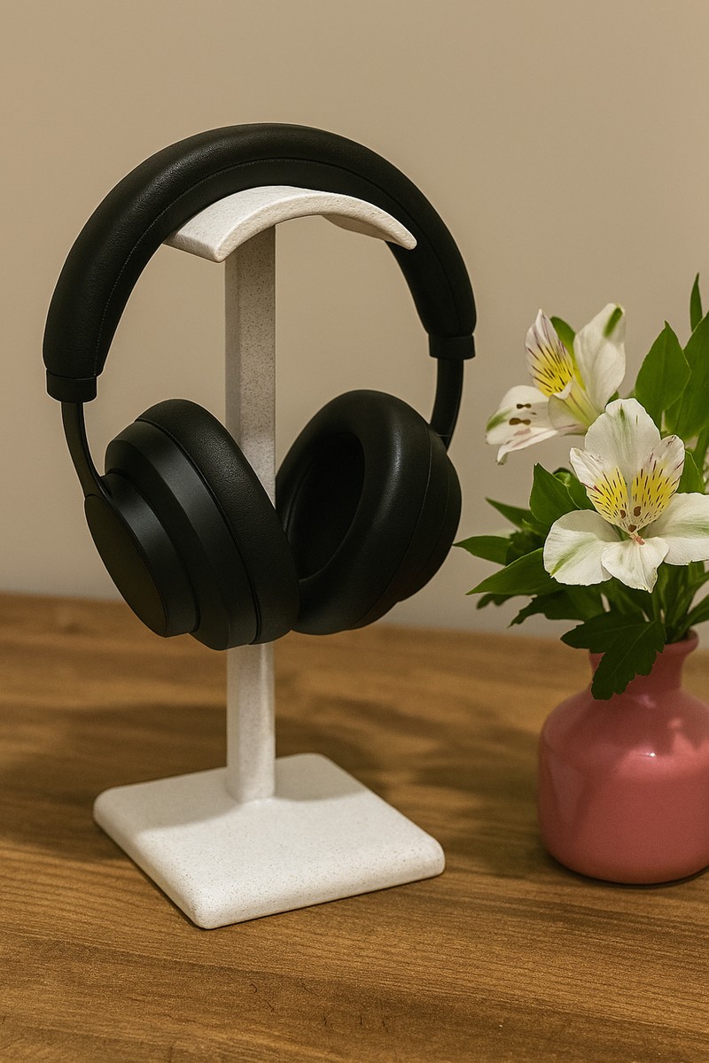 Marsel Marsel Dizayn Dekoratif Gamer Kulaklık Standı - Kulaklık Tutucu - Mermer Beyazı - Kış Temalı Anahtarlık Hediyeli - 24 cm — 3. ürün görseli