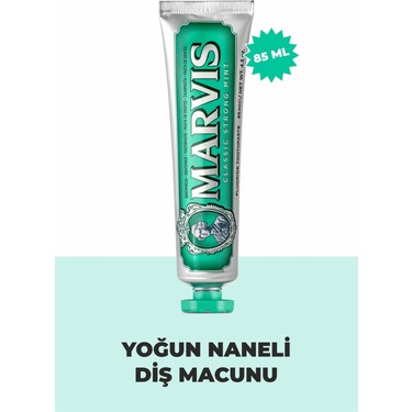 Marvis Marvis Classic Strong Mint Diş Macunu 85 ml - Yoğun Nane Aromasıyla Uzun Süreli fiyatı ve görseli
