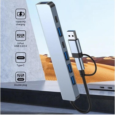 Maxgo Maxgo 3011 7 Port USB 3.0/2.0 Çoğaltıcı Çoklayıcı Type C Modeli ile Hızlı — 2. ürün görseli