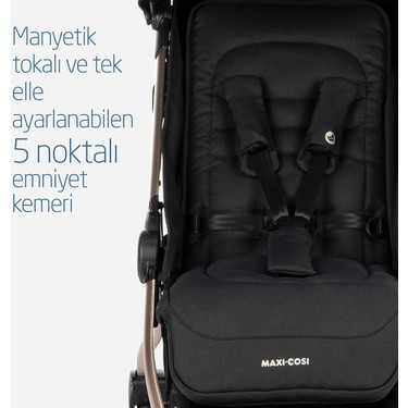 Maxi-Cosi Maxi-Cosi Eva Otomatik Katlanan Kompakt Bebek Arabası Essential Black — 5. ürün görseli