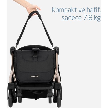 Maxi-Cosi Maxi-Cosi Eva Otomatik Katlanan Kompakt Bebek Arabası Essential Black — 6. ürün görseli