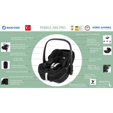 Maxi-Cosi Maxi-Cosi Pebble Slidetech Tam Yatabilen 0-13 kg Ana Kucağı ve Oto Koltuğu Twillic — 3. ürün görseli