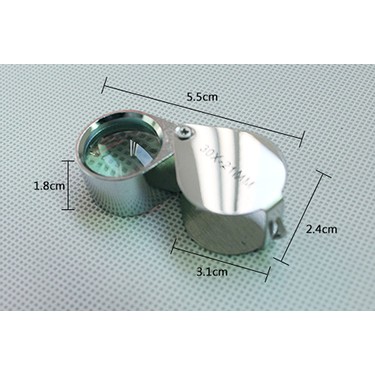 Mbois Mbois Mini Taşınabilir Lup Büyüteç 30X21MM Kuyumcu Tip Büyüteç Jevelers Loupe Pırlanta — 3. ürün görseli