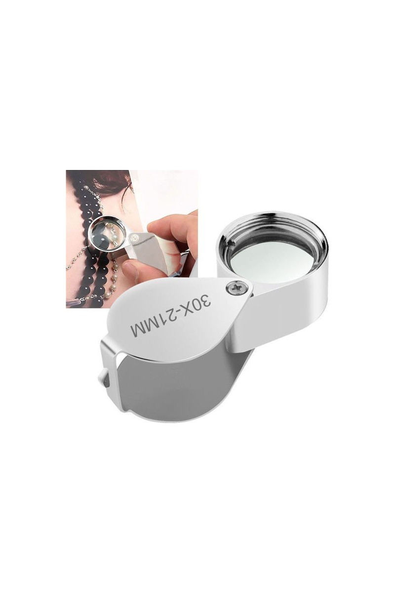 Mbois Mbois Mini Taşınabilir Lup Büyüteç 30X21MM Kuyumcu Tip Büyüteç Jevelers Loupe Pırlanta — 4. ürün görseli