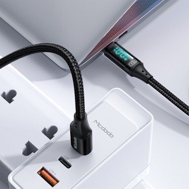 Mcdodo Mcdodo CA-1100 100W Type-C To Type-C Dijital Ekran Hızlı Data/şarj Kablosu — 2. ürün görseli