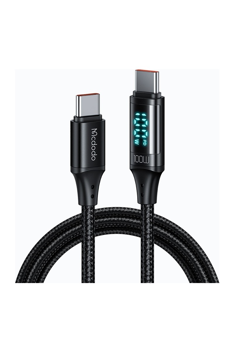 Mcdodo Mcdodo CA-1100 100W Type-C To Type-C Dijital Ekran Hızlı Data/şarj Kablosu — 5. ürün görseli