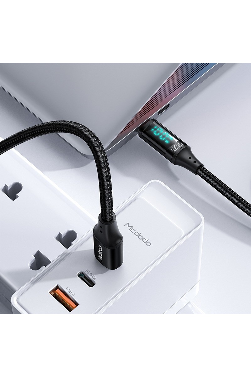 Mcdodo Mcdodo CA-1100 100W Type-C To Type-C Dijital Ekran Hızlı Data/şarj Kablosu — 6. ürün görseli