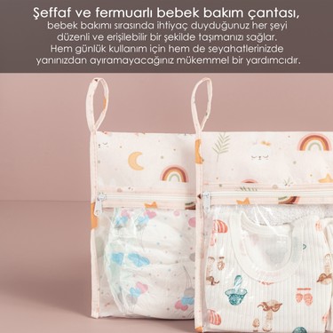 Meleni Baby Meleni Baby 3 Parça Şeffaf Pencereli Fermuarlı Yeni Doğan Hastane Organizer Seti - Bavul Valiz — 3. ürün görseli