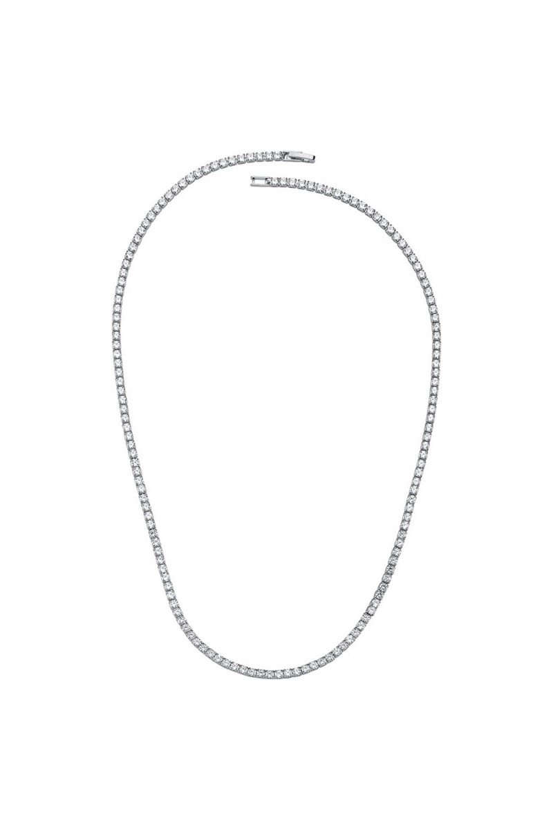 Merano Design 2mm Rhodium Su Yolu Kolye
