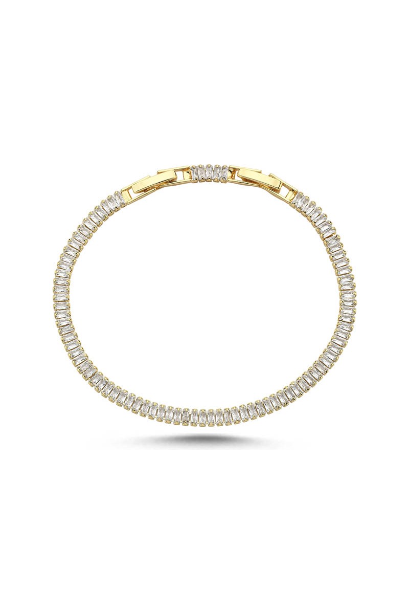 Merano Design Merano Design 4mm 14K Rengi Baget Bileklik Kadınlar İçin Şık Tasarım ve — 4. ürün görseli