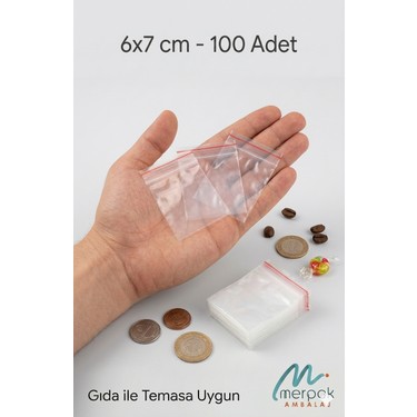 Merpak Ambalaj Merpak Ambalaj Kilitli Torba Şeffaf Kilitli Poşet Naylon Torba 100'lü(Tüm fiyatı ve görseli