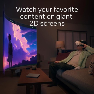 Meta Meta Quest 3s 128GB Sanal Gerçeklik Gözlüğü Kablosuz Eğlenceli Deneyim için — 2. ürün görseli