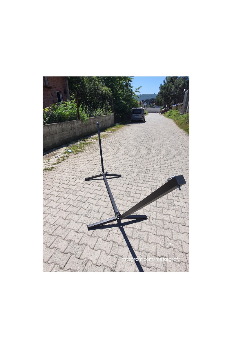 Metalgraf Metalgraf Metal Hamak Standı 1 Kişilik Kullanım için Dayanıklı Çelik Malzeme ile Tasarlandı — 3. ürün görseli