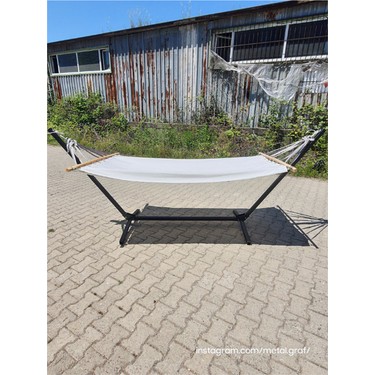 Metalgraf Metalgraf Metal Hamak Standı 1 Kişilik Kullanım için Dayanıklı Çelik Malzeme ile — 2. ürün görseli