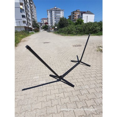 Metalgraf Metalgraf Metal Hamak Standı 1 Kişilik Kullanım için Dayanıklı Çelik Malzeme ile — 4. ürün görseli