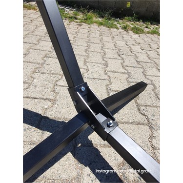 Metalgraf Metalgraf Metal Hamak Standı 1 Kişilik Kullanım için Dayanıklı Çelik Malzeme ile — 5. ürün görseli