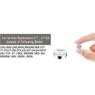 Mettzchrom Mettzchrom Kol Saat Pili SR626 Sw 377A LR626 Ag4 SR626SW 1.5V Kol Saati Pili 10'lu Sr 626 Sw — 2. ürün görseli