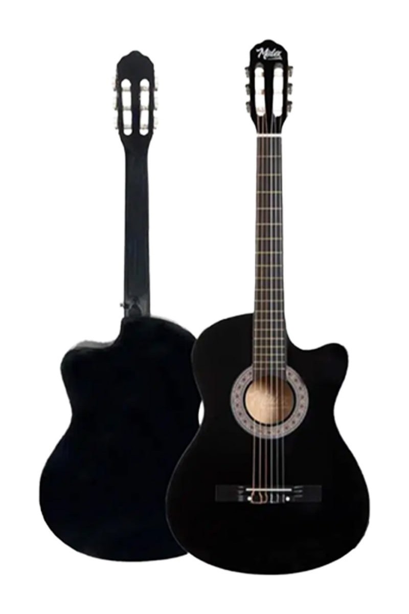 Midex Midex CG-390BK-XBAG Siyah Klasik Gitar 4/4 Sap Ayarlı Kesik Kasa Full Set (Çanta Tuner Askı Capo Metod Pena) — 3. ürün görseli