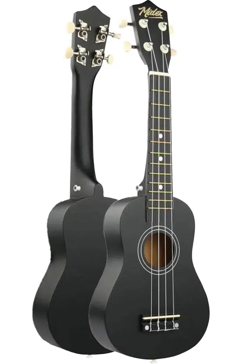 Midex Midex UKX-233BK Siyah Concert Ukulele 23" Boyutlu Gül Ağacı Klavye ile Akustik Performans — 3. ürün görseli