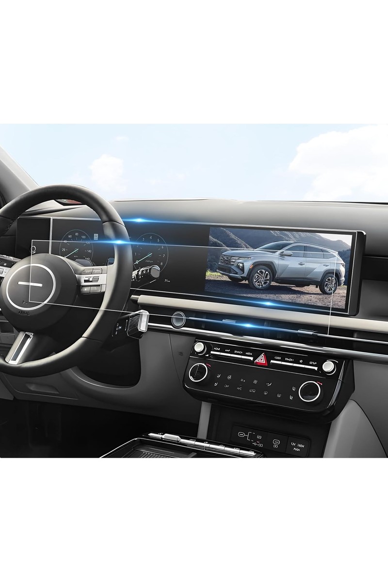 Mobilite Mobilite Hyundai Tucson Uyumlu 2025 2026 Model Büyük Bilgi Ekranı ve Klima Kontrol Ünitesi 9H Nano Ekran Koruyucu — 2. ürün görseli