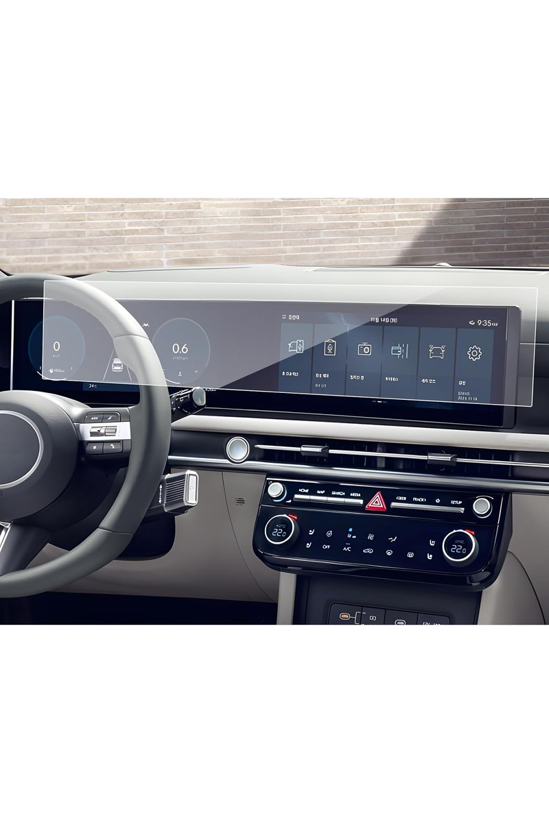 Mobilite Mobilite Hyundai Tucson Uyumlu 2025 2026 Model Büyük Bilgi Ekranı ve Klima Kontrol Ünitesi 9H Nano Ekran Koruyucu — 3. ürün görseli