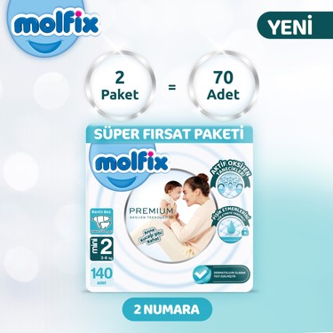 Molfix Molfix Premium Süper Fırsat Paketi 2 Beden 140 — 2. ürün görseli