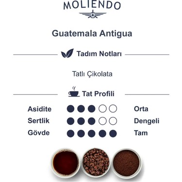 Moliendo Finest Coffee Moliendo Guatemala Antigua SHB Yöresel Kahve (Çekirdek Kahve) 250 — 3. ürün görseli