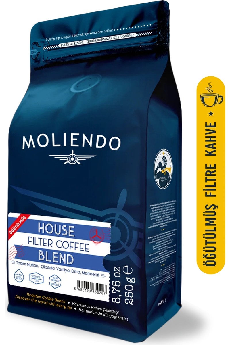 Moliendo Finest Coffee Moliendo House Blend Filtre Kahve (Öğütülmüş Filtre Kahve) 250 — 4. ürün görseli