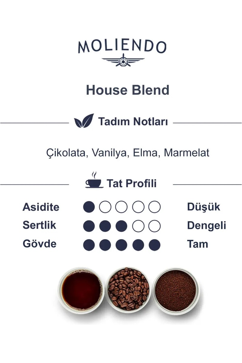 Moliendo Finest Coffee Moliendo House Blend Filtre Kahve (Öğütülmüş Filtre Kahve) 250 — 6. ürün görseli